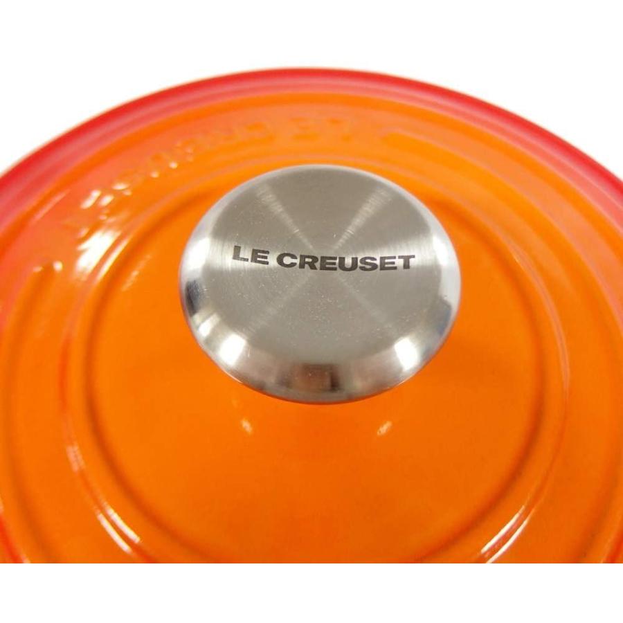 【新品同様 / 希少】 ル・クルーゼ/ルクルーゼ(Le Creuset) 両手鍋 ココットロンド 21177-20cm オレンジ 09 （つまみシルバー） 並行輸 【1903016875】(11222円)