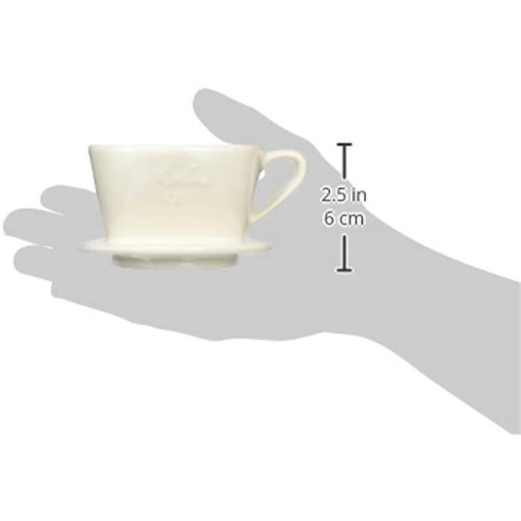 メリタ Melitta コーヒー ドリッパー 陶器製 日本製 計量スプーン付き 1~2杯用 ホワイト 陶器フィルターシリーズ SF-T1×1｜rtier-shop｜03