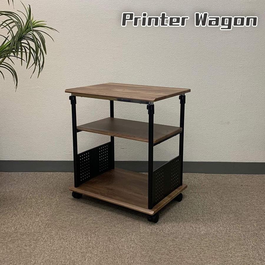 PJC-7205-WD 幅60x奥行45上下昇降 70?100cmサイドデスク・プリンター台・プリンターワゴン・パソコンワゴン プリンター台 WD 幅60x奥行45上下昇降 100cmサイドデスク プリンターワゴン パソコンワゴン 　