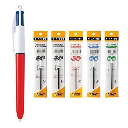 ビック 4色ボールペン 0.7mm オレンジ リフィール付セット 4CFN-RF5