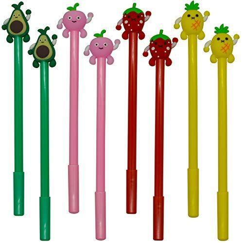 新品即決 Maydahui かわいい おしゃれ フルーツ イチゴ パイナップル 桃 梨 ボールペン ジェルボールペン 12本セット 0 5mm イン Discoversvg Com