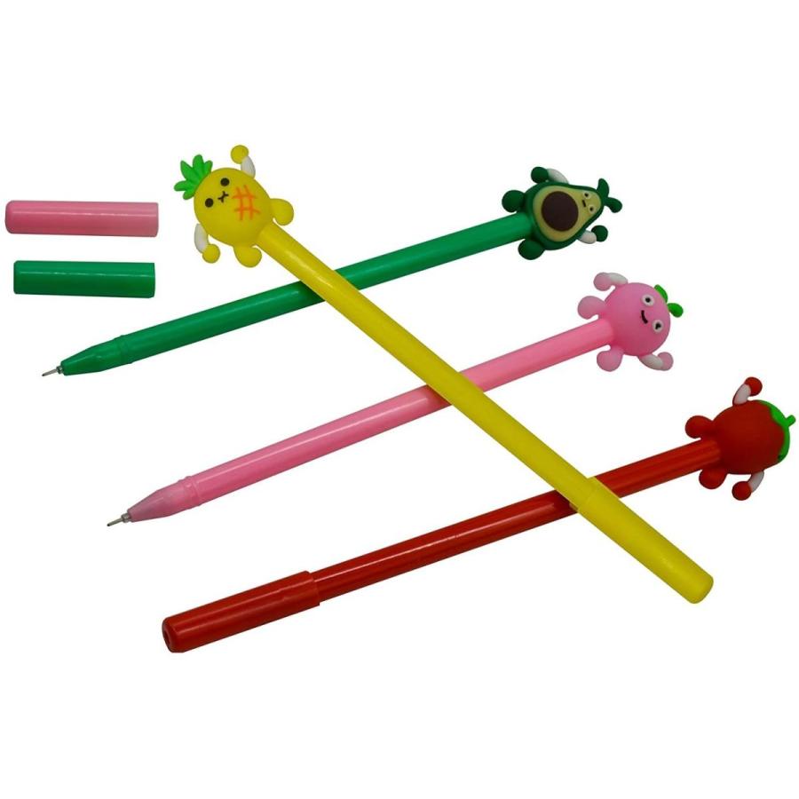 新品即決 Maydahui かわいい おしゃれ フルーツ イチゴ パイナップル 桃 梨 ボールペン ジェルボールペン 12本セット 0 5mm イン Discoversvg Com