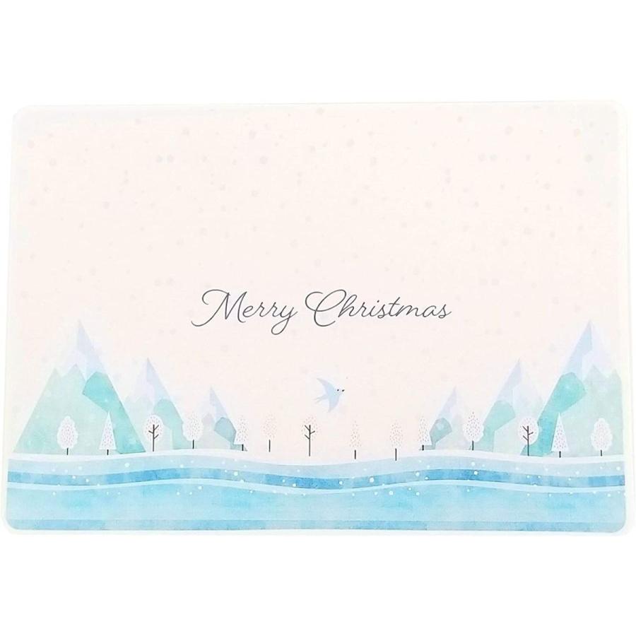 クリスマスグリーティングカード (青, Standard M) ポップアップ 高級 おしゃれ プレゼント メッセージ グリーティングカード｜rtier-shop｜09