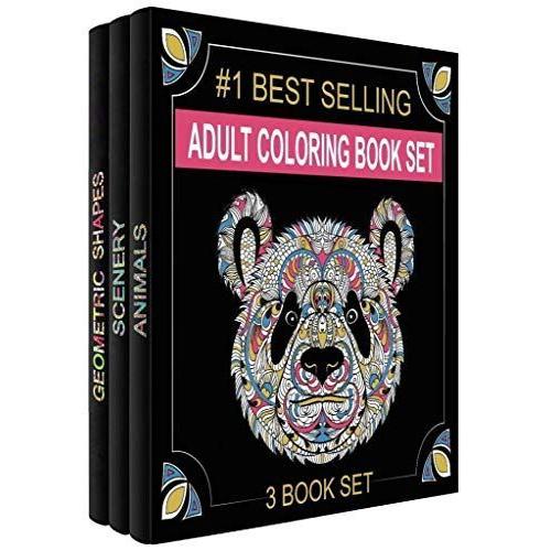 Creatively Calm Studios (クリエイティブリー カーム スタジオ) 大人用塗り絵セット - 大人用塗り絵ブック3冊 -