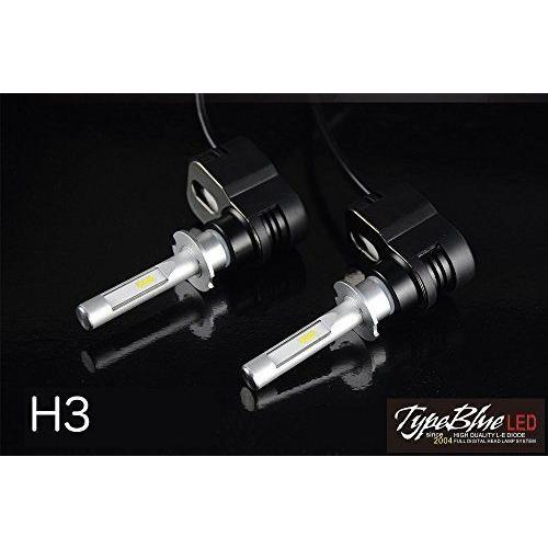 日産シルビア前期 S13用 H3CスマートLEDキット 2灯1セットTypeBlue 30W 3000K ジュエリーゴールド色車検非対応色