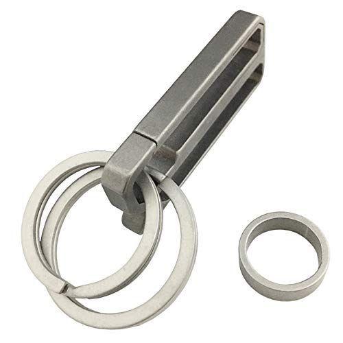 TAKES ベルトクリップ チタン製 キーホルダー カラビナ キーリング