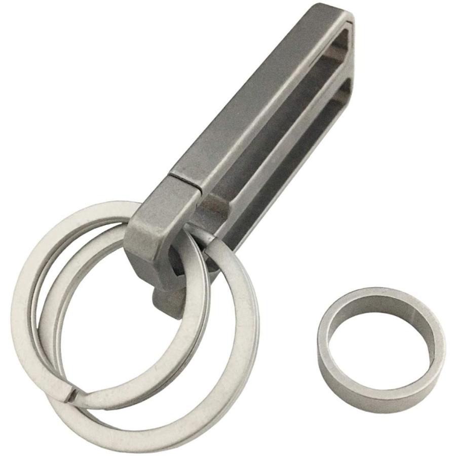 TAKES ベルトクリップ チタン製 キーホルダー カラビナ キーリング