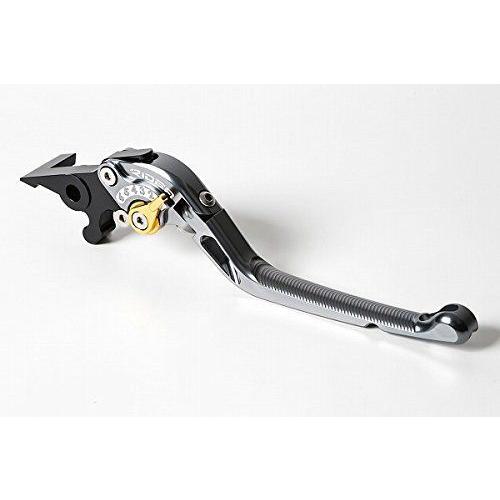 ブレーキ　確認用 RIDEA 可倒式アジャストブレーキレバー チタン×ゴールド LV1-FL-RR029
