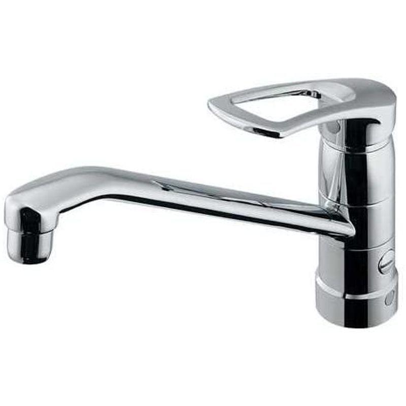 カクダイ シングルレバー混合栓 分水孔つき 117-061 シングルレバー混合栓 分水孔つき