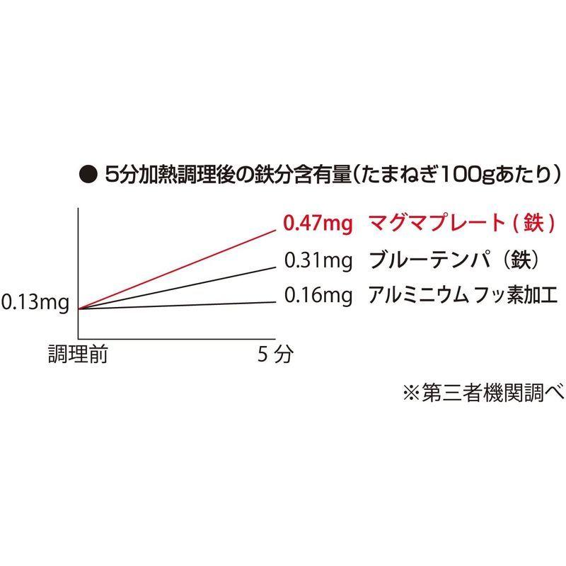 匠 日本製 炒め鍋 30cm IH対応 マグマプレート TAKUMIJAPAN 鉄製 ガラス蓋付き グレーの画像