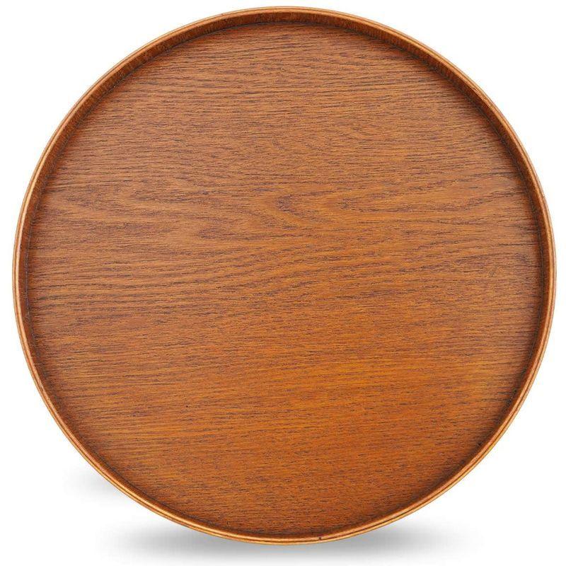 ☆丸盆☆木製☆トレー☆カフェトレー ☆おぼん☆天然木☆おしゃれ☆モダン☆茶道☆木 木製トレー カフェトレー 和のトレー おぼん 丸形 丸 丸い まるい 人気