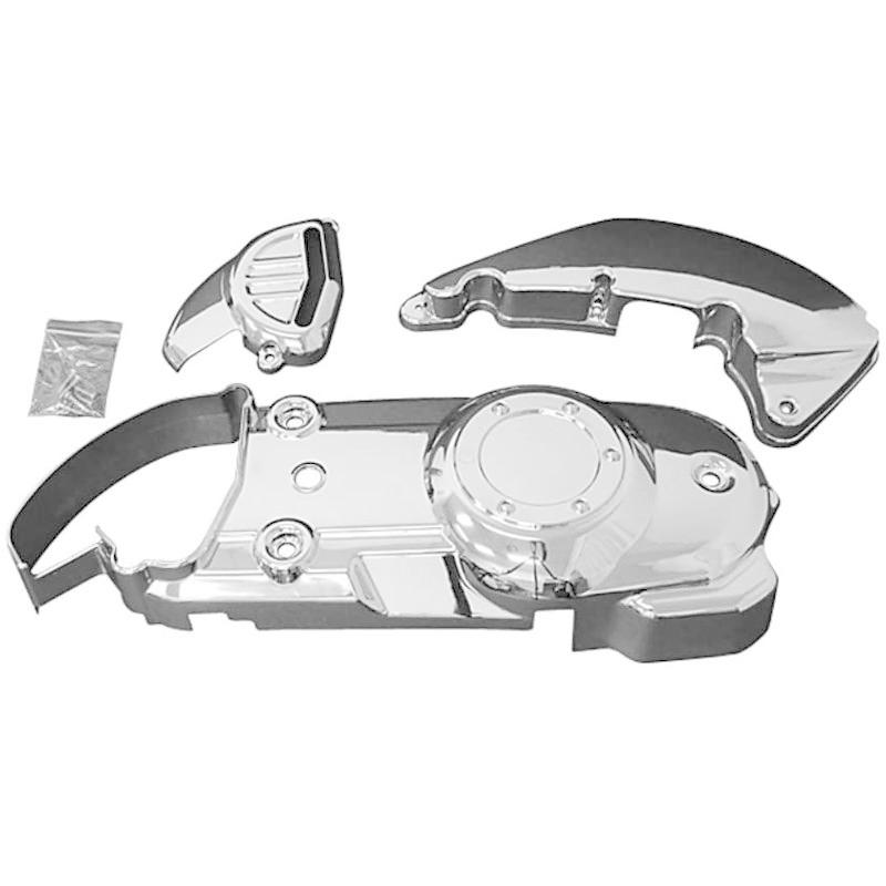 バイクパーツセンター メッキクランクケースカバー 3点セット