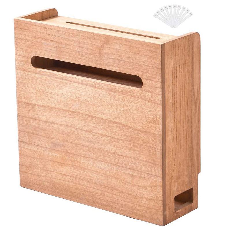 KIRIGEN 総桐 コードケースおしゃれ ルーターボックス木製 ケーブル