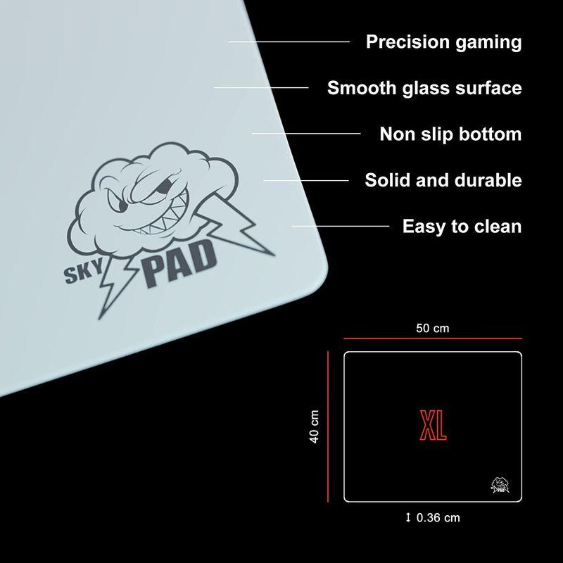 大幅割引セール SkyPAD 3.0 XL グラスゲーミングマウスパッド ｜プロ用大型マウスマット｜400 x 500 mm｜精度とスピードを向上させた特殊