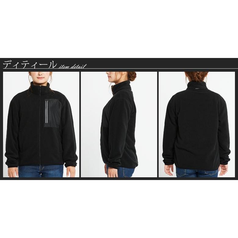 フリースジャケット メンズ あったか厚手 フリースジャンパー