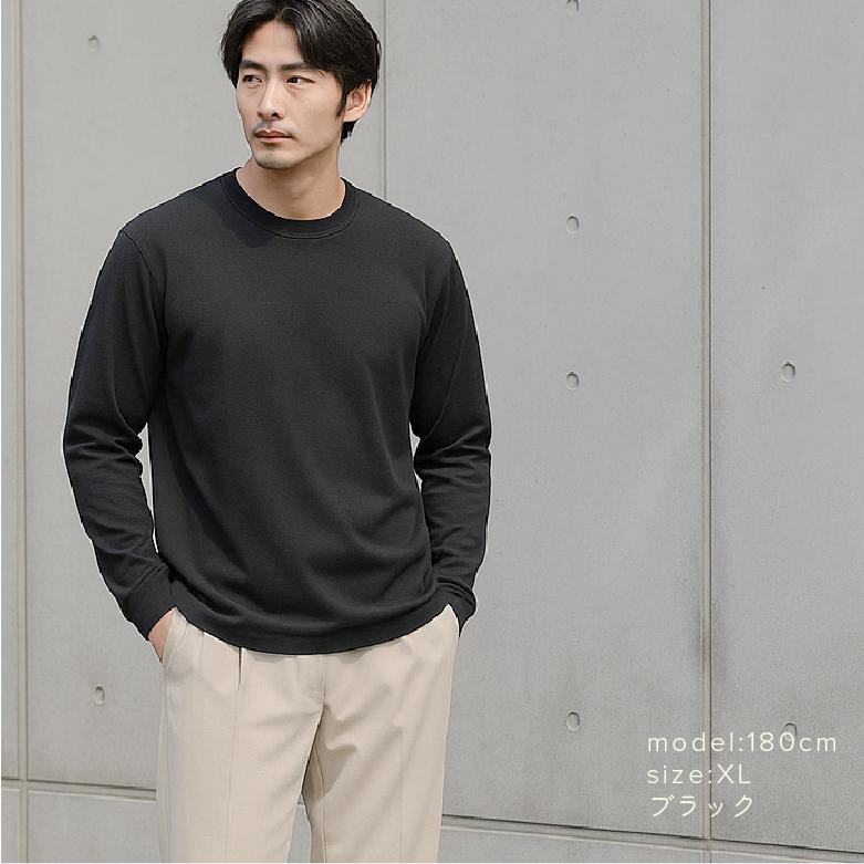長袖tシャツ メンズ 綿100% ロンt 厚手 ロングtシャツ白tシャツ 大きい