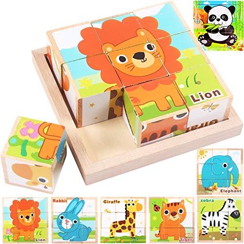 Jiudam キューブパズル 子供 木製 知育玩具 セット 男の子 女の子 誕生日のプレゼント 人気 モンテッソーリ 教育 ブロック 積み木 おもちゃ S 0709 Sawa Z 通販 Yahoo ショッピング