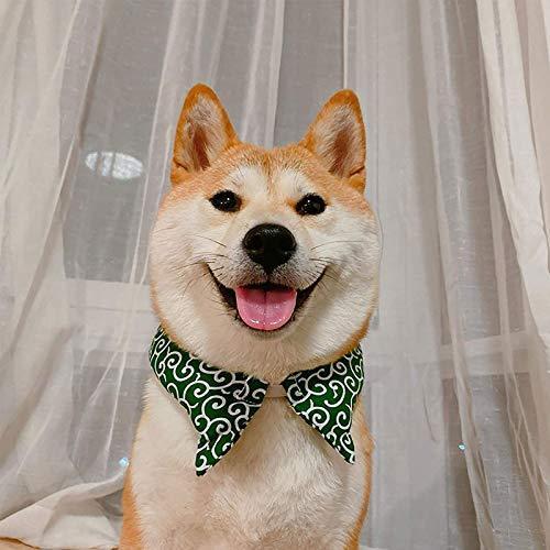 緑色 犬用 アクセサリー和柄 からくさ 唐草模様 通常版 風呂敷包み ネック バンダナ かわいい おしゃれ 風呂敷首巻 サイズ 超小型犬 小型犬 S S 2104 Sawa Z 通販 Yahoo ショッピング