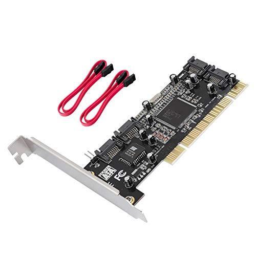 4ポートpci Sata Raidコントローラ内部拡張カード 2 Sataケーブル デスクトップpcサポート用hdd Ssd用pci Sataアダプタ S Sawa Z 通販 Yahoo ショッピング