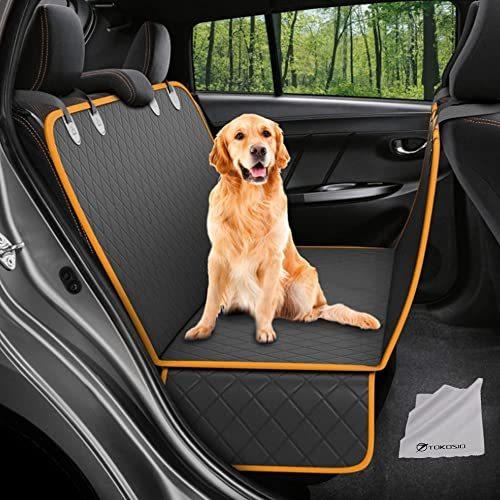 Tokosio ペット用ドライブシート 後部座席 車用ペットシート 犬 車 シート ペット シートカバー 車用 ペット安全ベルト付き 犬猫ドライブ用品 ペットウォーター Myleet Com