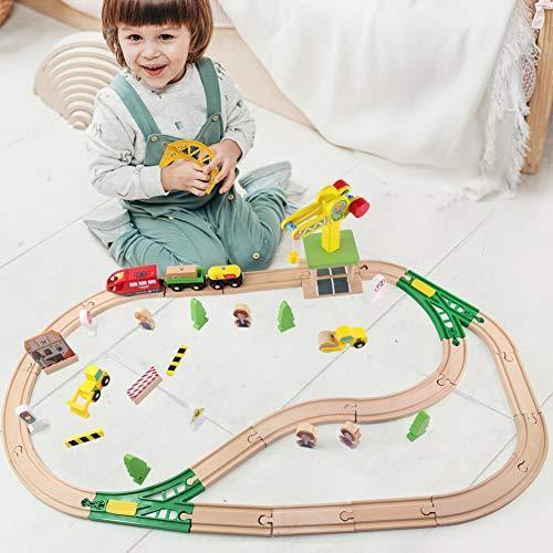 Button Moon 木製レール トーマス互換 電動機関車 駅前セット 木のおもちゃ 電車レール トレインセット 列車 車両つき 組み立て 情景部品 S 1011 Sawa Z 通販 Yahoo ショッピング