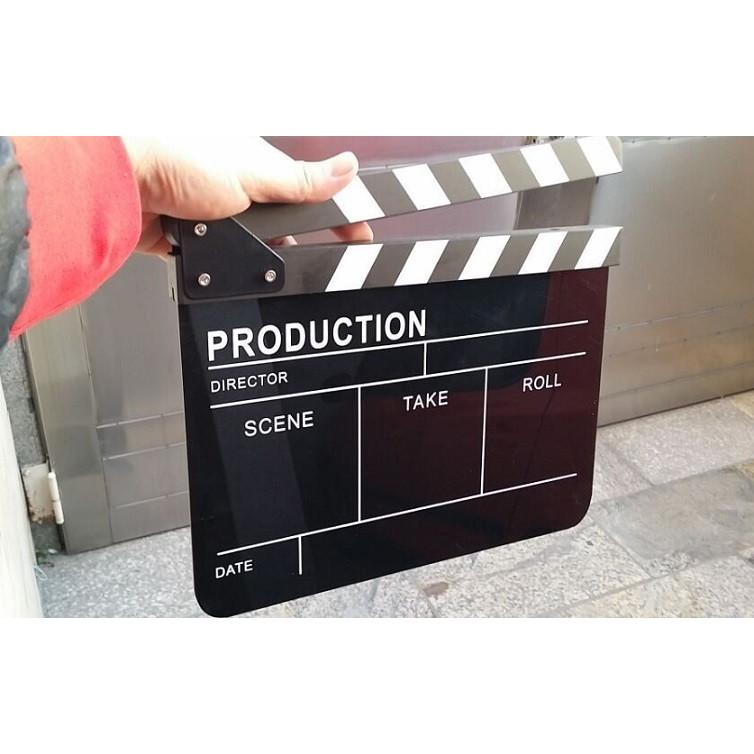 ドラマ・映画撮影・自主制作用 アクリル カチンコ ボード （黒） 業務