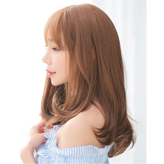 耐熱 ウイッグ ナチュラル 小顔 かつら ロング 52cm ライトブラウン 原宿系 ナチュラル ネット付き B07bk3w1ct アールトレードショップ Yahoo 店 通販 Yahoo ショッピング
