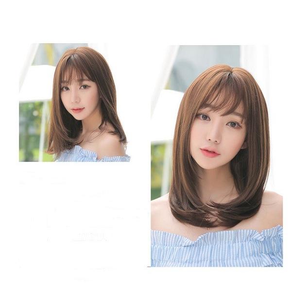 耐熱 ウイッグ ナチュラル 小顔 かつら セミロング 43cm チョコレート 原宿系 レディース ネット付き B07czv7x アールトレードショップ Yahoo 店 通販 Yahoo ショッピング