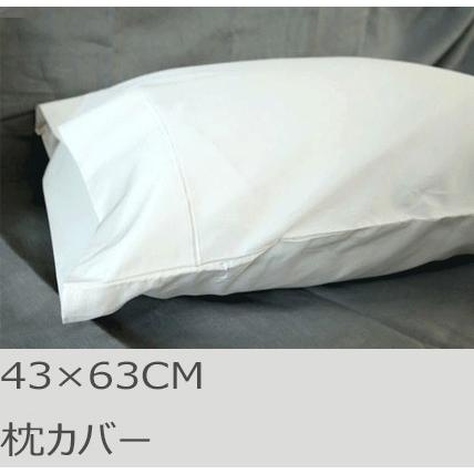 R.T. Home - 高級エジプト超長綿(エジプト綿)ホテル品質 枕カバー 43×63CM 500スレッドカウント サテン織り 防ダニ 白(ホワイト)　封筒式