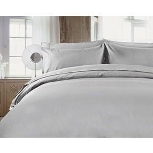 R.T. Home - 高級エジプト超長綿(エジプト綿)ホテル品質シングル ロング 敷布団(敷き布団)カバー 500スレッドカウント サテン織り シルバー グレー 100*210 |  | 01