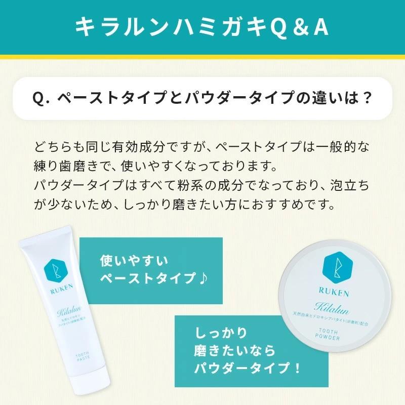 きらるん RUKEN（ルウケン） ホワイトニング 歯磨き粉 キラルンパウダー 粉