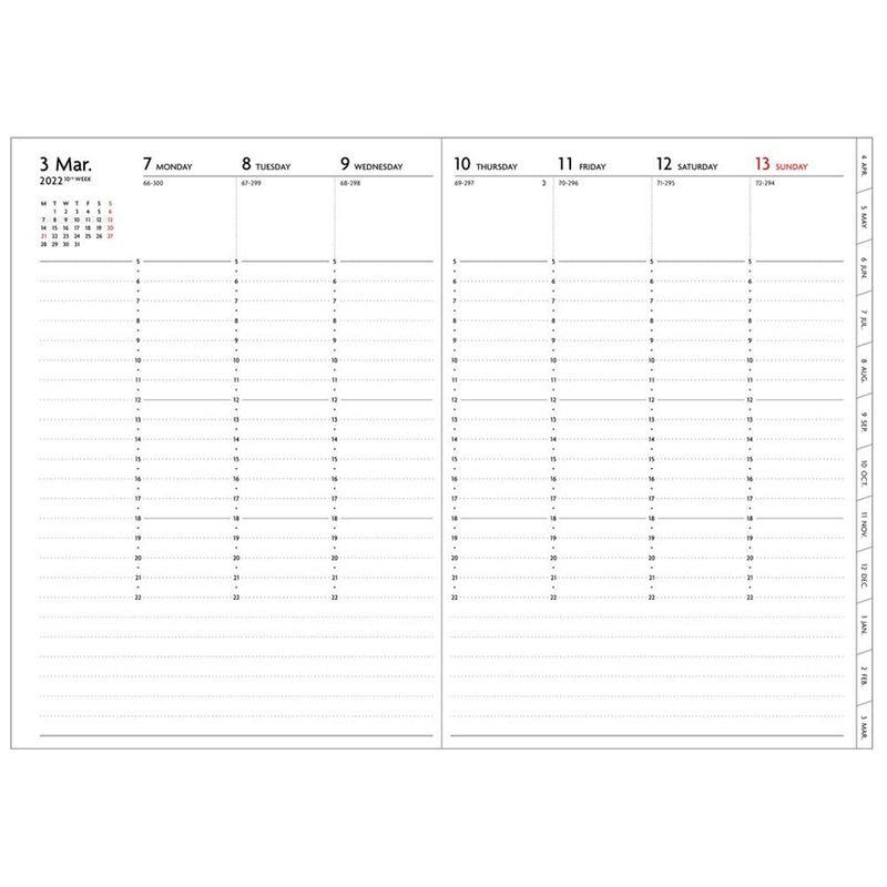 直営店限定 手帳 22 スケジュール帳 3月始まり 週間バーチカル B6変型 リフィル Edit マークス 22sdr Etf Rfl るーくんgod 通販 Yahoo ショッピング
