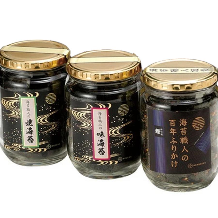 通宝 海苔職人の百年ふりかけ 3種セット 納豆 鰹 梅 百年フリカケ 箱入り 高級 極上 お取り寄せ ギフト（Yahoo!・ルアガ）