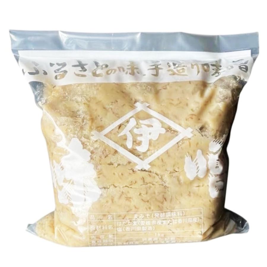 【専用】井伊商店　味噌　麦味噌　1kg×5 麦みそ　天然醸造　無添加 井伊商店 麦味噌 1kg 無添加 愛媛県宇和島市 味噌蔵 麦みそ 伝統の味