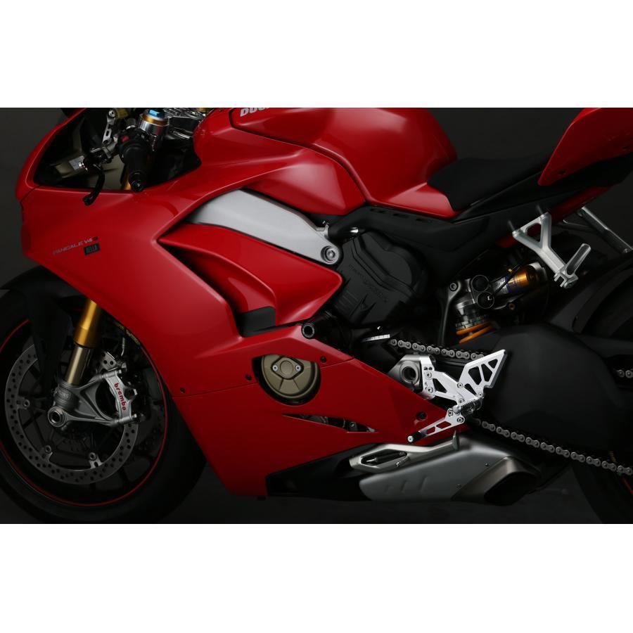 AELLA（アエラ） ライディングステップキット ホワイト PanigaleV4 AE