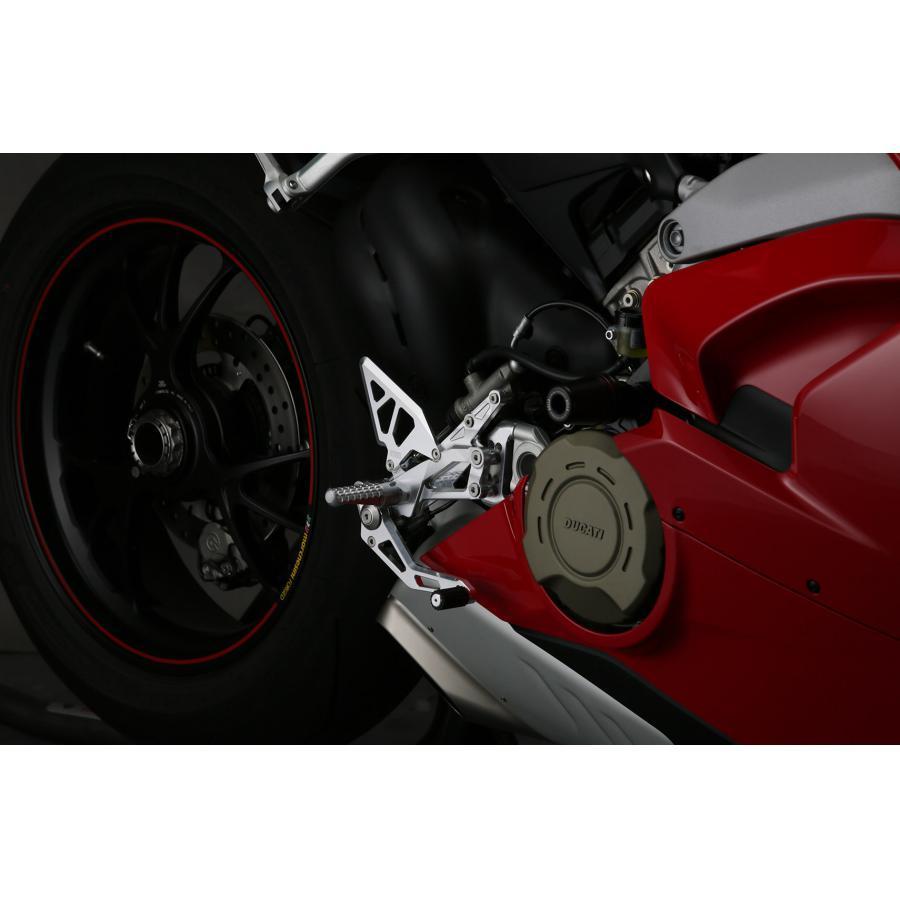 AELLA（アエラ） ライディングステップキット ホワイト PanigaleV4 AE