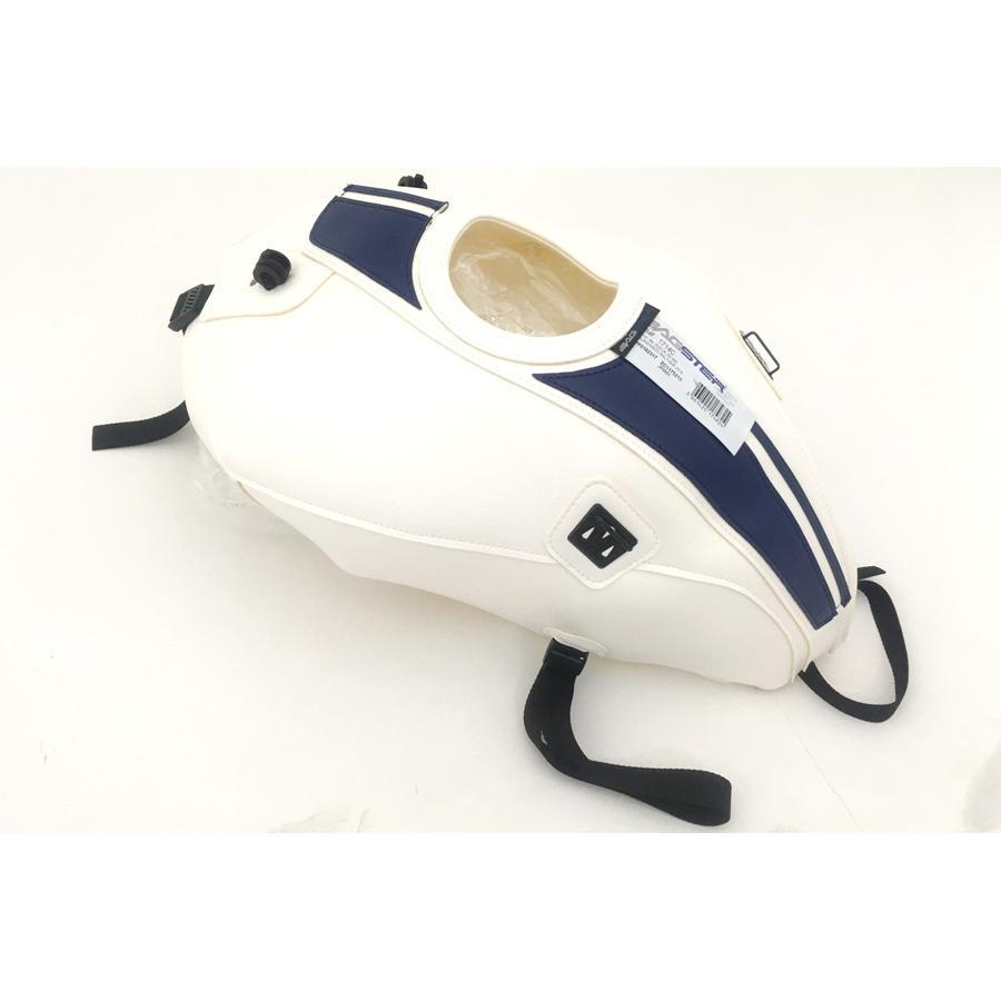 BAGSTER（バグスター） タンクカバー ホワイト/ブルーデコ SV650/X ABS