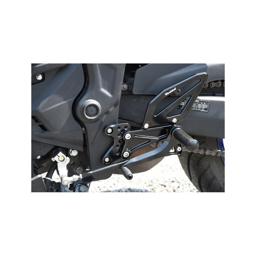 woodstock ウッドストック バックステップキット 5POS ブラック YZF-R3 