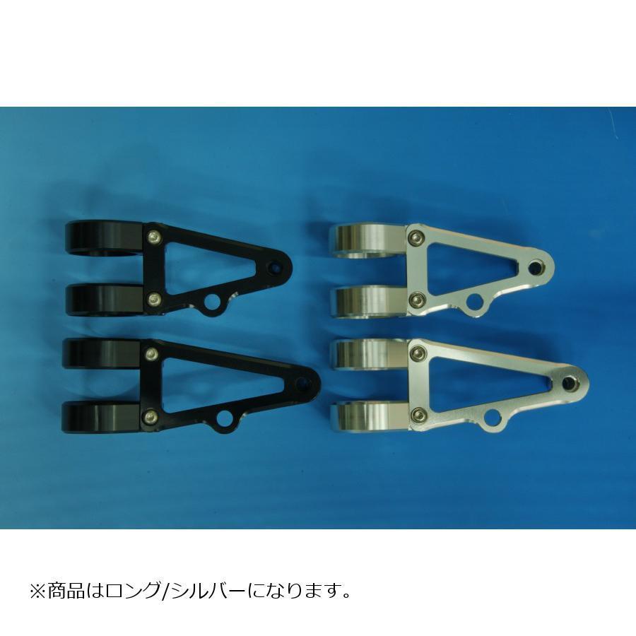 ウッドストック ヘッドライトステー Bタイプ ロング シルバー フォーク径&Phi;43用 WLS-B43L-SL