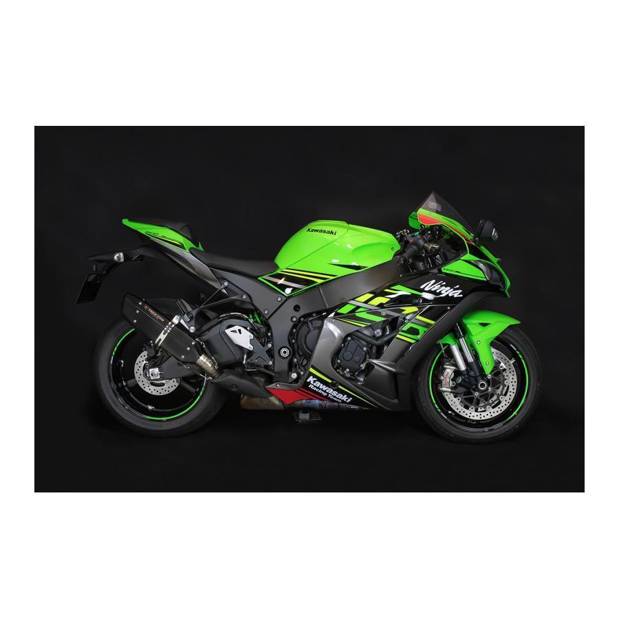 トリックスター 政府認証スリップオンマフラー イカヅチ ショート ブラックED ZX-10R/RR