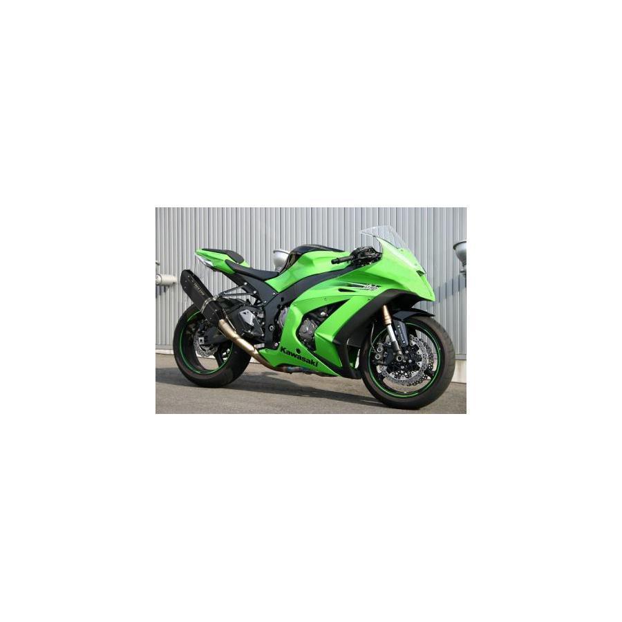 TRICKSTER - 落とし穴はやりっ児 スリップオンマフラー IKAZUCHI 黒いこと チタン ZX-10R スリップオンマフラー-車、バイク、自転車