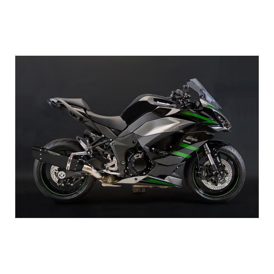 トリックスター スリップオンマフラー IKAZUCHI ブラック チタン Ninja1000SX ニンジャ1000SX