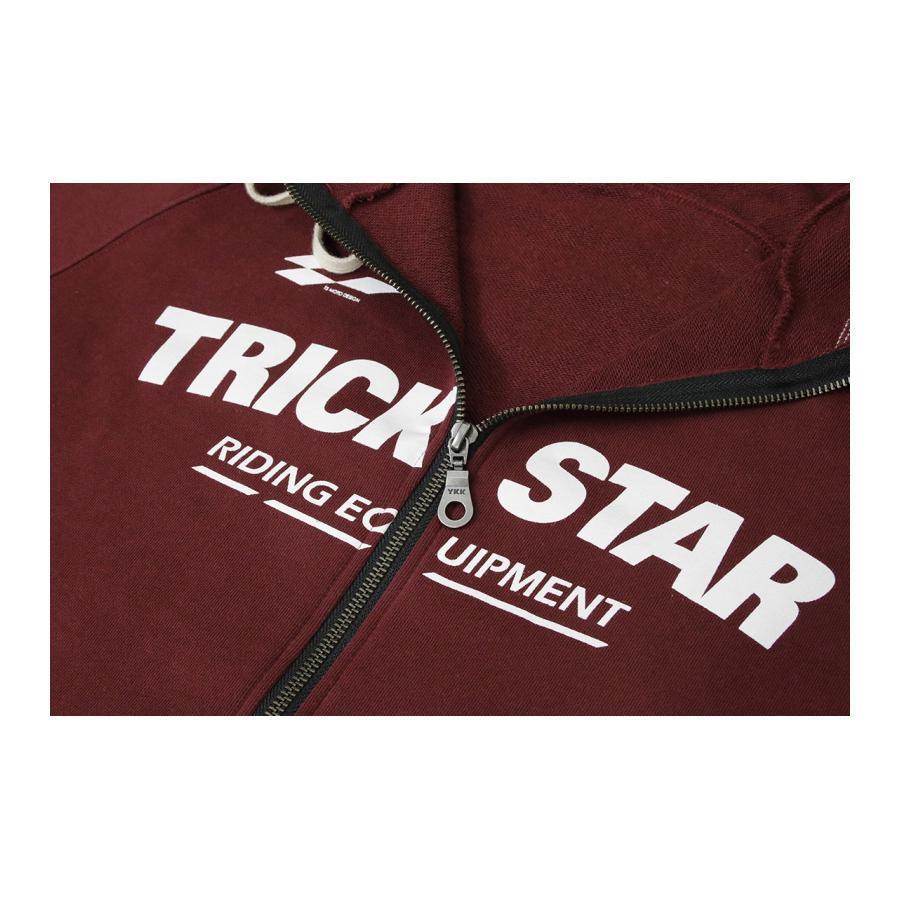 TRICKSTER（トリックスター） TRICK STAR ジップパーカー レッド #L ZP