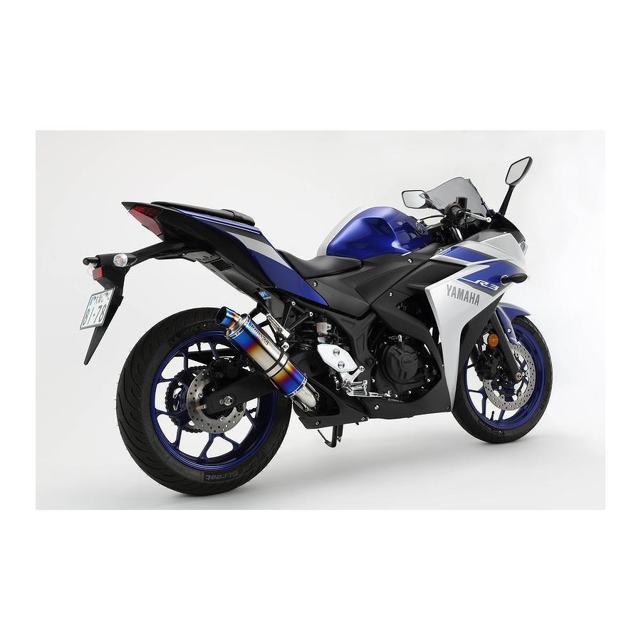 ビームス BEAMS R-EVO ヒートチタン スリップオンマフラー YZF-R3