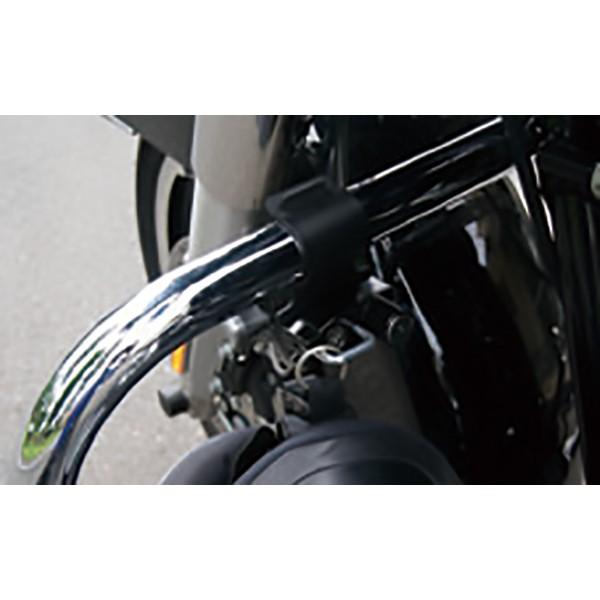 ヘルメット ロック ホルダー キジマ φ32(1-1/4inch) エンジンガード用｜rubbermark｜02