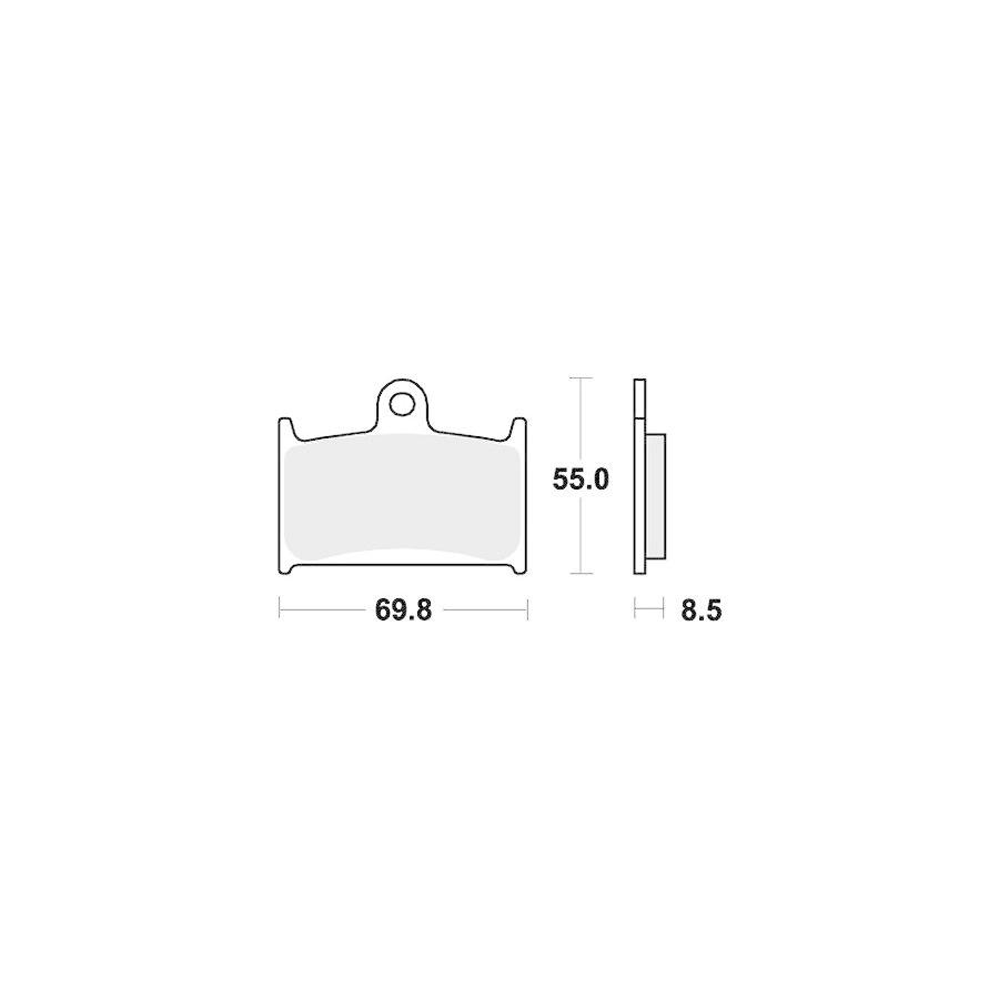 キタコ SBSブレーキパッド 624DC TZ125 250｜rubbermark