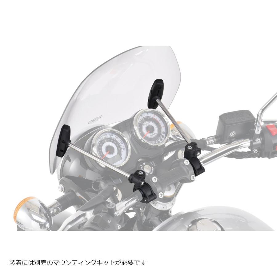 MRA スクリーン レーシングネイキッドスクリーン ブラック 汎用