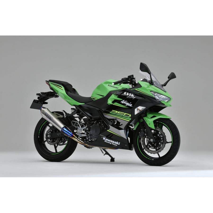 OVER RACING(オーバーレーシング) マフラー TT-Formula RS+PRO フルチタン2-1 NINJA250 ニンジャ250 25-693-12 オーヴァーレーシングの画像