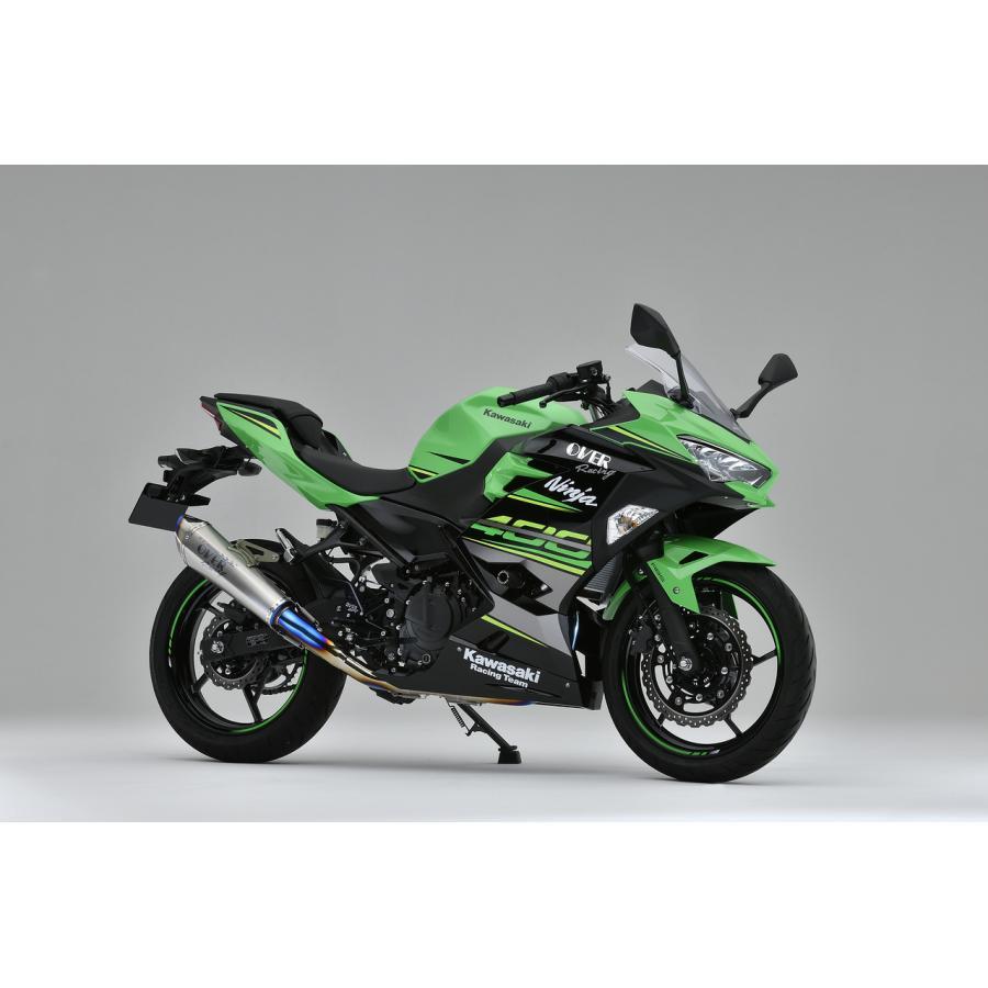 OVER RACING(オーバーレーシング) マフラー TT-Formula RS+PRO フルチタン2-1 NINJA400 ニンジャ40025-722-12 オーヴァーレーシングの画像