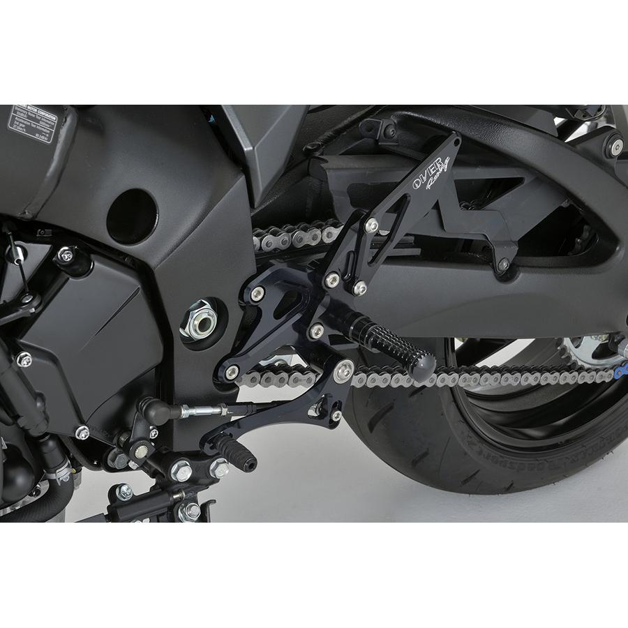 オーヴァーレーシング バックステップ 4ポジション ブラック GSX-S1000F